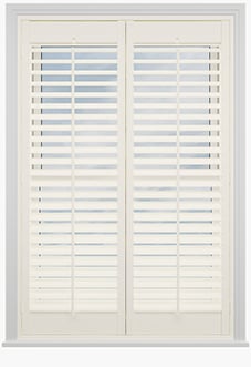 Bromley, Ivory Cream - Full Height Plantation Shutter